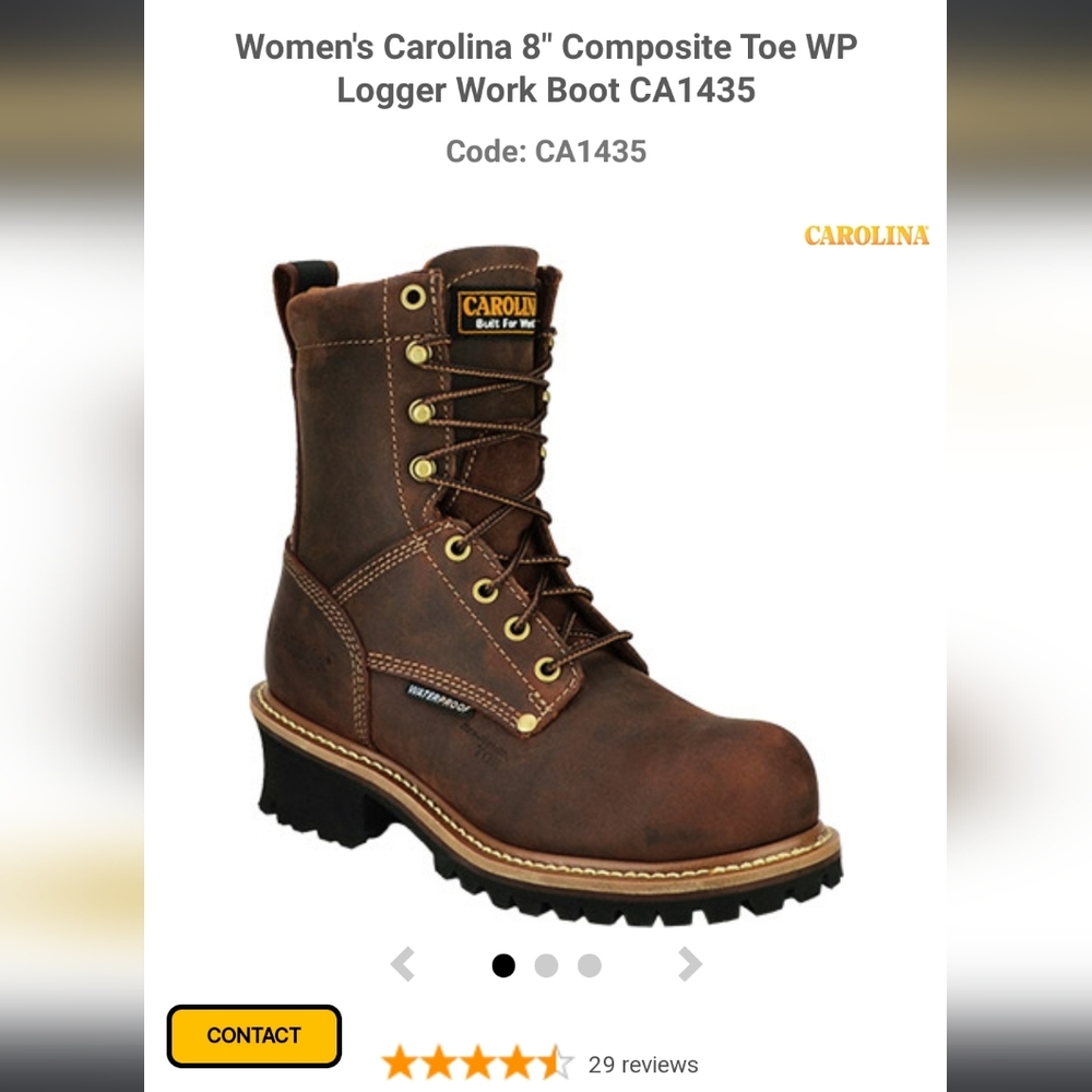 Carolina Logger Work Boot Composite Toe
